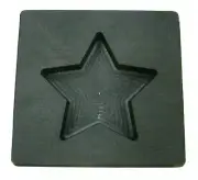 3 oz Gold Texas STAR Shape High Density Graphite Mold 1.5oz Silver Bar-USA Made