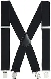 [Generic] Men's X-Back Heavy Duty Clips Adjustable Suspenders