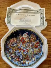 NEW Franklin Mint "A Pepsi Cola Christmas" Pepsi Collector Plate w/ certificate