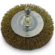 JOSCO BRUMBY 75mm 1/4inch -Hex Crimped Wire Wheel Brush