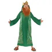 Kids Green Three Wise Men Costume S - XL Boys 3 King Wise Man Nativity Christmas