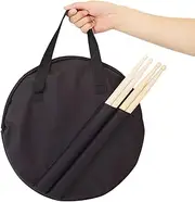 Kuehssn Drum Practice Pad Kit - Portable Drum Bag Set Shock-Absorbing Drumming Pad - Lightweight Drum Sticks Storage Silent Drum Pad for Drummer