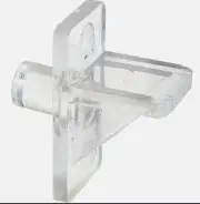 Clear Plastic Cabinet Shelf Brackets / Pins (250 pieces)