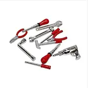 NUEIOVRW 1/18 Scale Car Garage Tool Kit - for Car Garage Scene Display Props Model Set,Car Repair Workshop Scene Display Accessories