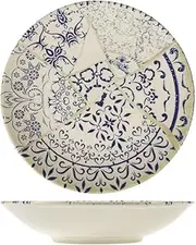 H&H 840753 Alyssa Set of 12 Stoneware Soup Plates 22 cm