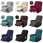 1/2/3 Seater Recliner Sofa Cover Solid Color Chair Cover Jacquard Slipcovers