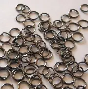Jumprings Gun Metal OD-6mm -100pcs.