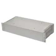 __ GRAY__ ENCLOSURE radio - stereo amplifier DIY kit project rack cabinet 19" 2U