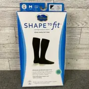 Dr. Comfort Shape To Fit Men’s Black Compression Dress Socks XL NWT