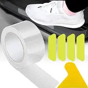 Car Door Edge Guard Self-Adhesive Door Sill Protector, 5m Universal Automotive Anti-Collision Strip for Car Door Edge/Front and Rear Bumper/Door Sill, Fits for Most Car (Clear, 2in x 16.4ft)