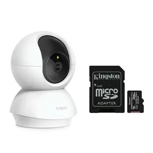 【TP-LINK】Tapo C210 旋轉式家庭安全防護 Wi-Fi 攝影機+256G記憶卡【三井3C】