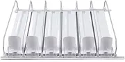 Drink Organizer for Fridge, 12oz 16oz 16.9oz 20oz Soda Dispenser for Fridge, ABS Width Automatic Pusher Glide 6 Row Automatic Pusher Glide for Pantry or Supermarket (31cm)