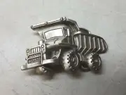 Dump Truck Belt Buckle MBC 2111 Mining Terex Quarry Style Pewter Color