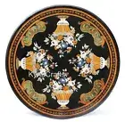 Pietra Dura Art Conference Table Top , Marble Dining Table , Living Room Table