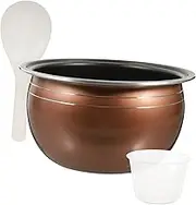 Rice Cooker Liner Rice Cooking Pots Instant Lid Induction Cookware Kitchenware Rice Cooker Inner Pot Black Cooker Electric Ring Smart Cup Plug Frying Kettle Aluminum Alloy Golden