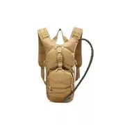 Hydration Backpack with 3L Bladder Lightweight Pack in Khaki