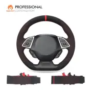 MEWANT Black Alcantara Steering Wheel Cover for Chevrolet Camaro 2017-2022