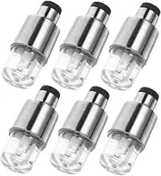 iplusmile 6pcs Colorful LED Tire Lights for Cars Valve Caps for Enhanced Visibility and Aesthetic Appeal Suitable for Vehicle Hubs Eye Catching Wheel Decoration
