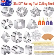 DIY 193Pc Polymer Clay Cutter Stainless Steel Earring Tool Cutting Mold