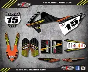Custom graphics for KTM SX SXF 125 250 450 - 2016 - 2018 FACTORY style full kit