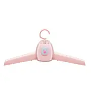 Electric Clothes Drying Racks Dryer Hanger Portable Electric Folding Clothes Household Mini Drying Rack Drying Machine-Pink