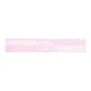 Styling Sewing French Curve Ruler, 30.5x5cm Clear Sewing Pattern Making Ruler