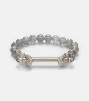 [Ananya] Ananya Chakra 18kt gold bracelet with diamonds and gemstones 16CM grey