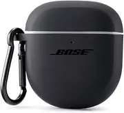 Case Cover for Bose Earbuds, Protective Silicone Exterior, with Aluminum Carabiner Convenient Carrying - Triple Black One Size (881877-0010)