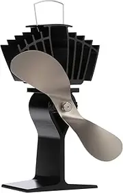 Ecofan AirMax. Heat Powered Stove Fan. Authentic 2 Blade Canadian Design. Nickel.