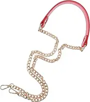 [OHPHCALL] 1 PC Elegant PU Leather Bag Chain Strap Versatile Accessory for Handbags Purses and Suitcases Durable Decorative Shoulder Strap in Red for Personalizing Your Style