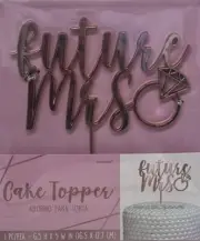 Rose Gold Future Mrs. Cake Topper