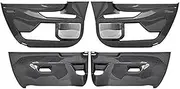 Pizgear Car Door Anti Kick Pad ABS Carbon Fiber Waterproof Car Door Anti-Scratch Protective Sticker, for Toyota, Sienna 2021 2022 Car Door Kick Mat