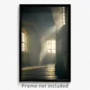 Pixel Art Poster - Sharp Almshouse (8 Bit Psychedelic Trippy Video Game Print)