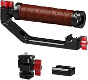 NovelGoal Adjustable Sling Handgrip, Handheld Camera Gimbal Stabilizer Grip for RS2/RS3/RS3PRO, Foldable Sling Handle w NATO-Type Slide Clamp & Cold Shoe (with Slide & Gimbal)
