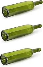 3pcs Elegant Wine Bottle Design Glass Plate Molecular Cuisine Food Serving Dish for Events Reunions