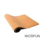【NICOFUN 愛定做】天然軟木瑜珈墊 吸汗止滑穩定 健身墊 防滑墊 止滑墊 韻律 運動用品(5MM)