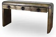 Aviator | Industrial Metal Console Table -Black