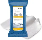 Comfort Bath? Cleansing Washcloths - 1 Package, 8 Cloths - No Rinse Bathing Wipe