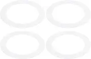 uxcell Goof Rings for 5/6 Inch Recessed Can Lighting Down Light, 4 Pcs Metal Goof Trim Rings Cover, Outer Diameter 8.07-inch, Inner Diameter 6.29-inch, Matte Finish White, Flush Mount