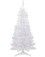 Northlight 4ft Pre-Lit Woodbury White Pine Slim Artificial Christmas Tree