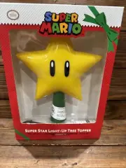 Nintendo Super Mario 9" Super Star Light-Up Tree Topper-LED Plug In