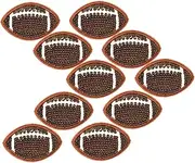 OSALADI 10pcs Iron On Rugby Sequin Patches Embroidered Decorative Appliques for Clothes Dress Hat Jeans Fabric Patches for Clothing DIY Crafts