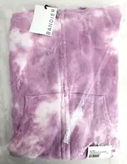 Bandier x Sincerely Jules The Juniper Zip Up Hoodie - Lavendar Tie Dye, X-Small