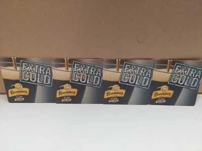 4 Bundaberg Rum & Cola Draught Drink Coasters - Bundy Bear