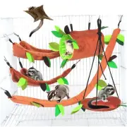 Pet Hamster Bird Hanging Swing Hammock Animal Rat Mouse Cage Rope Bed Toys