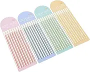 VILLFUL 4-Pack Fluorescent Book Tabs Highlighter Tape for Reading Page Markers