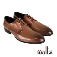 在飛比找momo購物網優惠-【Waltz】經典沖孔 綁帶紳士鞋 真皮皮鞋(4W21266
