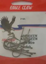 Eagle Claw 214A #6 10Ct Bronze Wire Aberdeen Hooks