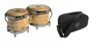 LP Generation II Bongos Oak - Natural/Chrome + Deluxe Dum Bag