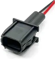 DAHUOKUP 2 Pin Auto Plug Waterproof Pump Electronic Connector with Cable 7287-1495-30 90980-12747(2Pin Male,10 Pcs)